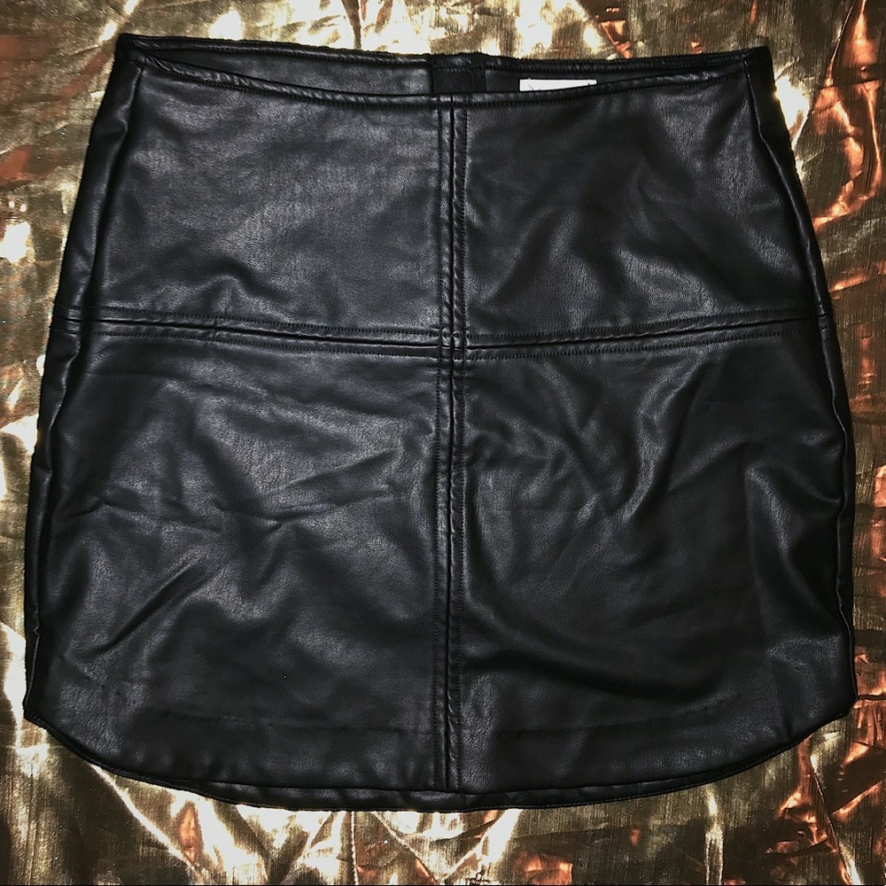 Pleather skirt
